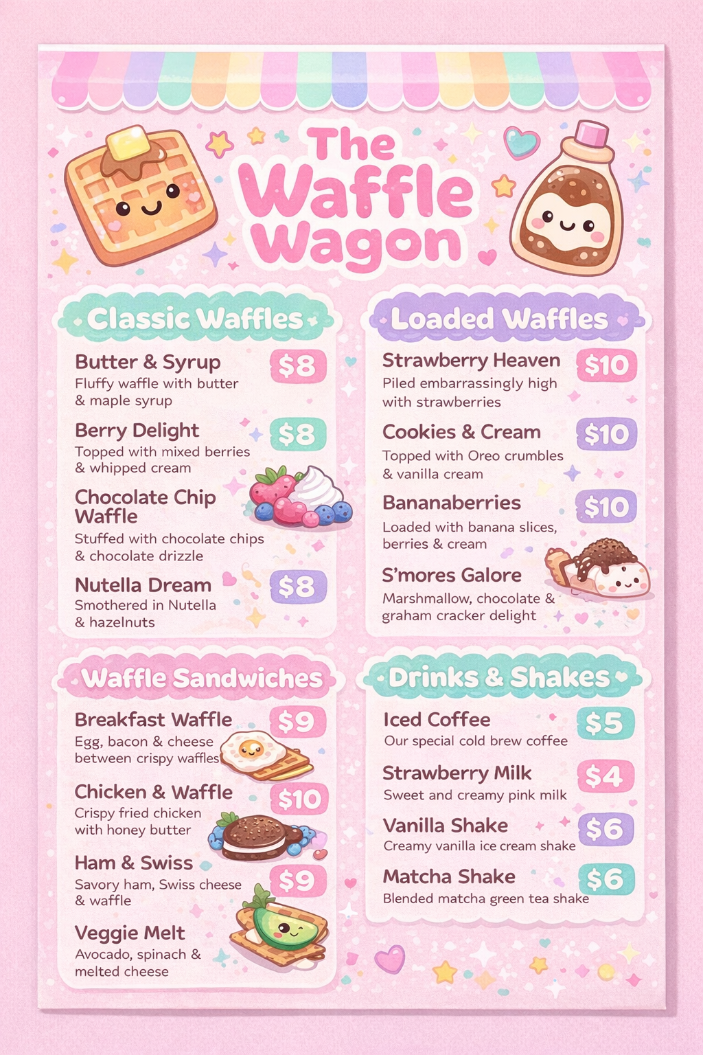 Dessert Menu Design